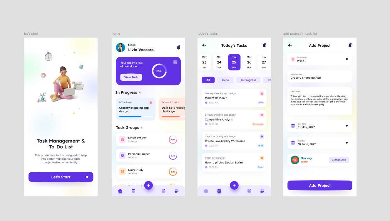 FocusFlow Home Screen